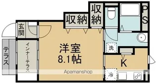 ラピュール【1階】の間取り