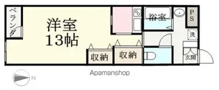 アシャール【406号室】の間取り