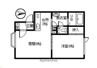 WINGⅡ【102号室】の間取り