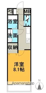 1Kの間取り画像