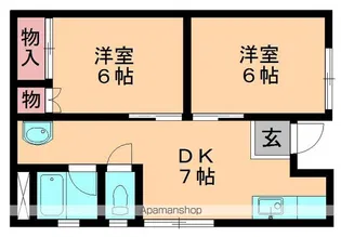 椿森ピースハイツ【101号室】の間取り