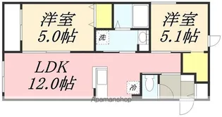 プラージュ銭函【3階】の間取り