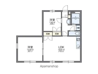 レオパレスFUJI【1階】の間取り