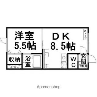 吉野ハイツ5【1階】の間取り