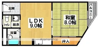 新遠里小野マンション【301号室】の間取り