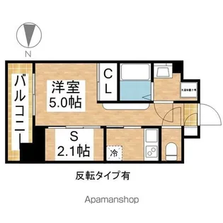エステシア上前津【4階】の間取り