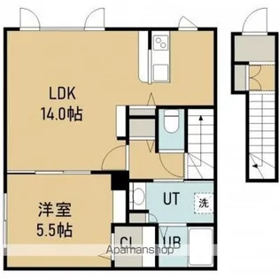 CRECIA Ⅴ【202号室】の間取り