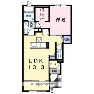 プログレス ハウス K&H【1階】の間取り