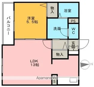 アティランス【103号室】の間取り