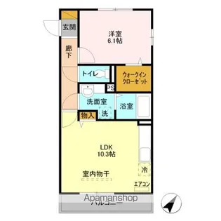 埼玉県熊谷市久下3丁目【アパート】の間取り