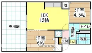 プレジール上吉田 A棟【1階】の間取り