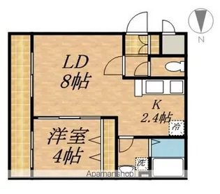 DOLCE DIVA 発寒南(ドルチェディーバ)【4階】の間取り