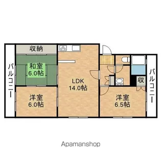 サンロード佐鳴台【201号室】の間取り