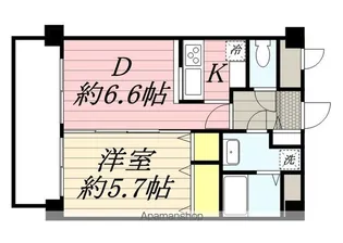 レジディア高宮【5階】の間取り