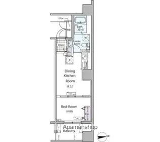パークアクシス元浅草ステージ【16階】の間取り