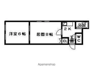 パラシオン琴似【4階】の間取り