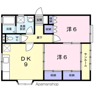 セーラ・クルーA【2階】の間取り
