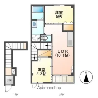 サンフィット大塚【203号室】の間取り