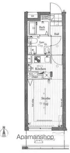 JOY CUBE三ツ沢【4階】の間取り