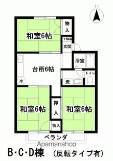 エンゼルハウス【D101号室】の間取り