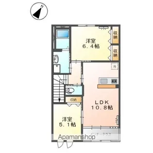 フォルビート【2階】の間取り
