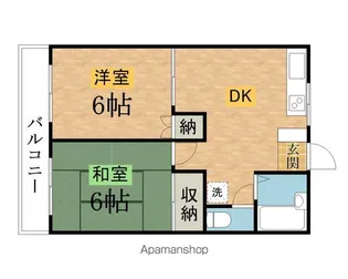 ファミーユ八王子【2階】の間取り