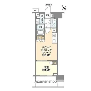 クレヴィア上野入谷【3階】の間取り
