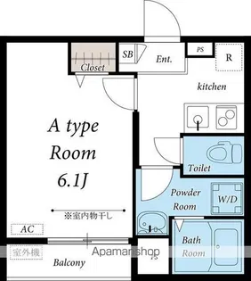 リブリ・西新宿【3階】の間取り