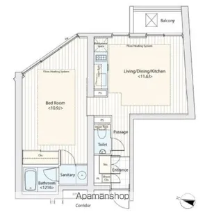 東京都渋谷区桜丘町【マンション】の間取り