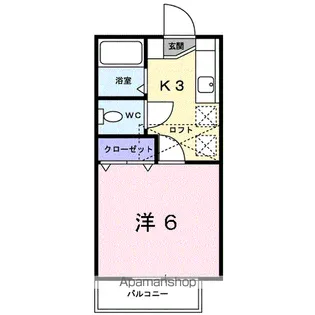 クレールアムール【2階】の間取り