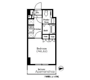 パークキューブ四谷三丁目【4階】の間取り