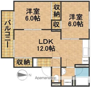 セジュールⅠ【2階】の間取り