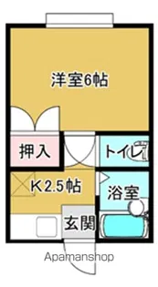 パレスウエスト【2階】の間取り