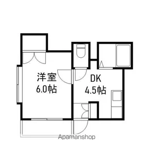 駒金屋7マンション【2階】の間取り