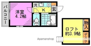 ジョンシェ高円寺【1階】の間取り