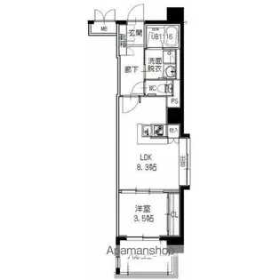 ヒルクレスト大濠公園駅2【5階】の間取り