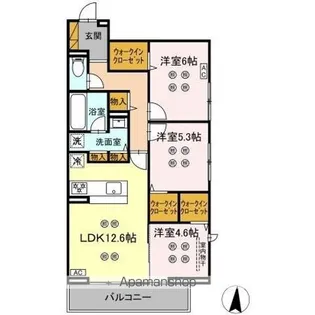 ローテ ベルク【3階】の間取り