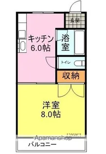 パルメゾンⅢ【8号室】の間取り