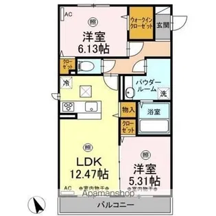 エリタージュ朝倉 NORTH【1階】の間取り