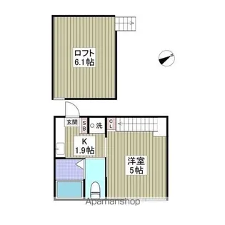 ダルーチャ北初富Ⅱ【110号室】の間取り