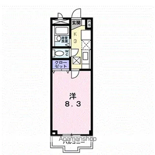 ウイスタプラス【1階】の間取り