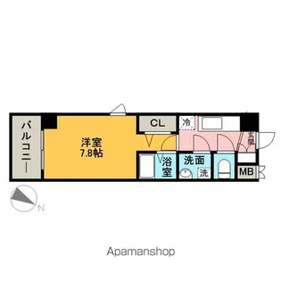 1Kの間取り画像