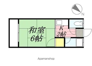メゾンドリバティB棟【2階】の間取り