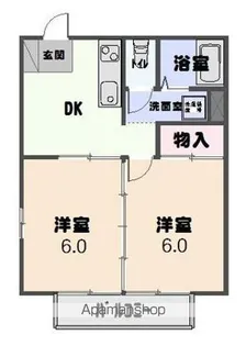 アシストA【201号室】の間取り