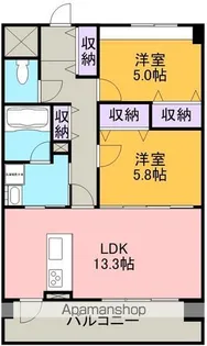 エリュシオン竜美ヶ丘【2階】の間取り