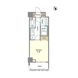 LIEN西五反田【5階】の間取り