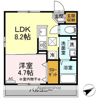 グラディーヴォレ【1階】の間取り