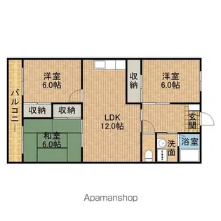 ベルデTAKADA【1階】の間取り