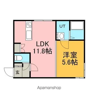 ラ・ヴィクトワール新札幌【402号室】の間取り