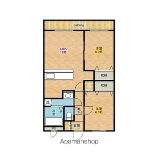 ディアレストマンション【3階】の間取り